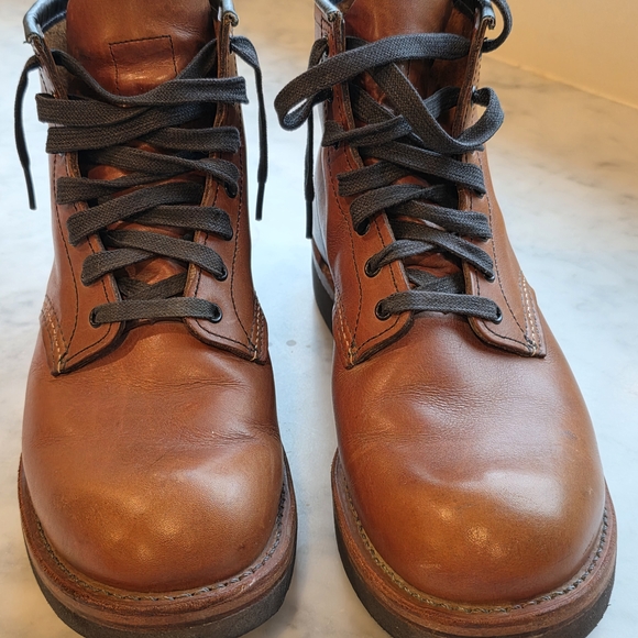 Red Wing Shoes Chestnut Leather Boots - Picture 3 of 6